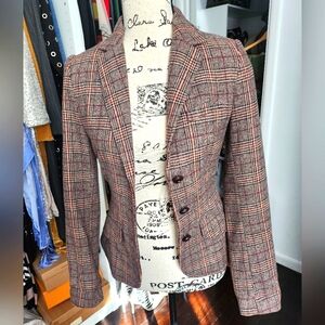 Brown Plaid Blazer